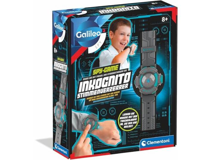 Galileo Spy Inkognito Spionage-Uhr - Hightech-Uhr mit Taschenlampe &