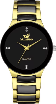 Inspire Essentials Classic Steel Quartz Business Watch a