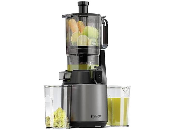 Balter Entsafter Slow Juicer, Große 135MM Öffnung, 300 Watt, Entsafter für Gemüse und Obst, Früchte, Saftpresse, BPA Frei, leise