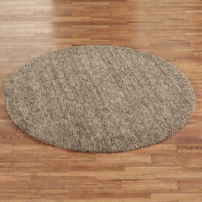 Kas Oriental Rugs Inc / Ds Frosted Luxury Round Rug, 6' Round, Silver/Black