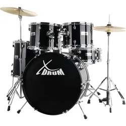 XDrum Semi 20" Studio Schlagzeug Midnight Black inkl. Schule