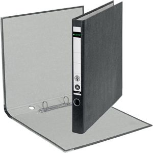 Leitz Ringbuch 1040, aus Karton, A4, 2 Ringe, Ring-Ø 20mm, schwarz marmoriert