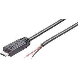 Konfektionierter Micro USB-B Stecker mit offenem Kabelende Stecker, gerade 10080100 Micro USB-B Stecker 10080100 BKL Electronic Inhalt: 1 St.