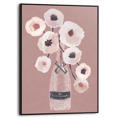 Poster REINDERS "Champagne", braun (farbe bild(er): braun), B:30cm H:40cm T:1,6cm, MDF, Bilder, Poster