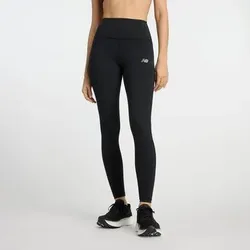 NEW BALANCE Damen Tights Womens Running Tight, Größe L in Schwarz Schwarz