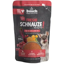 BOSCH Freshe Schnauze 250g Rind, Hirse & Rote Beete Hundenassfutter 16 x 250g Rind, Hirse & Gemüse Sparpaket