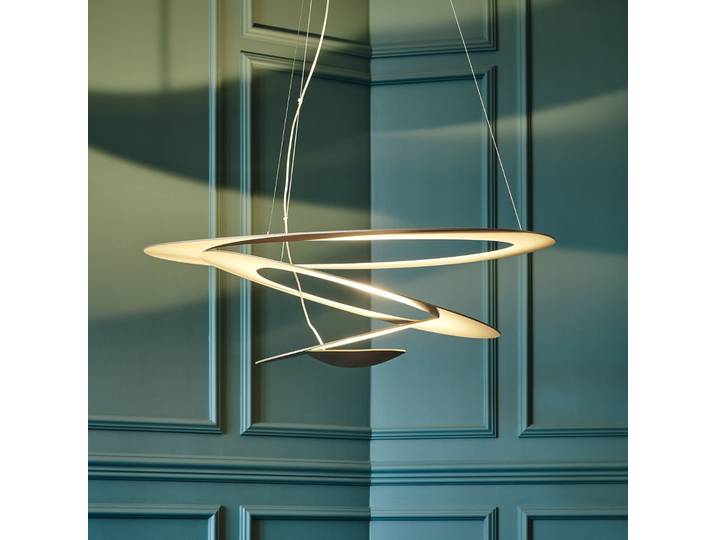 Pirce LED Micro Pendelleuchte gold - Artemide Pirce Micro - Wohnzimmer - Design - Metall - Einflammig