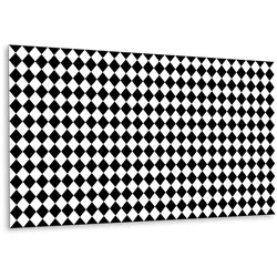 WANDPANEEL 100 x 50 cm Diagonales Schachbrett