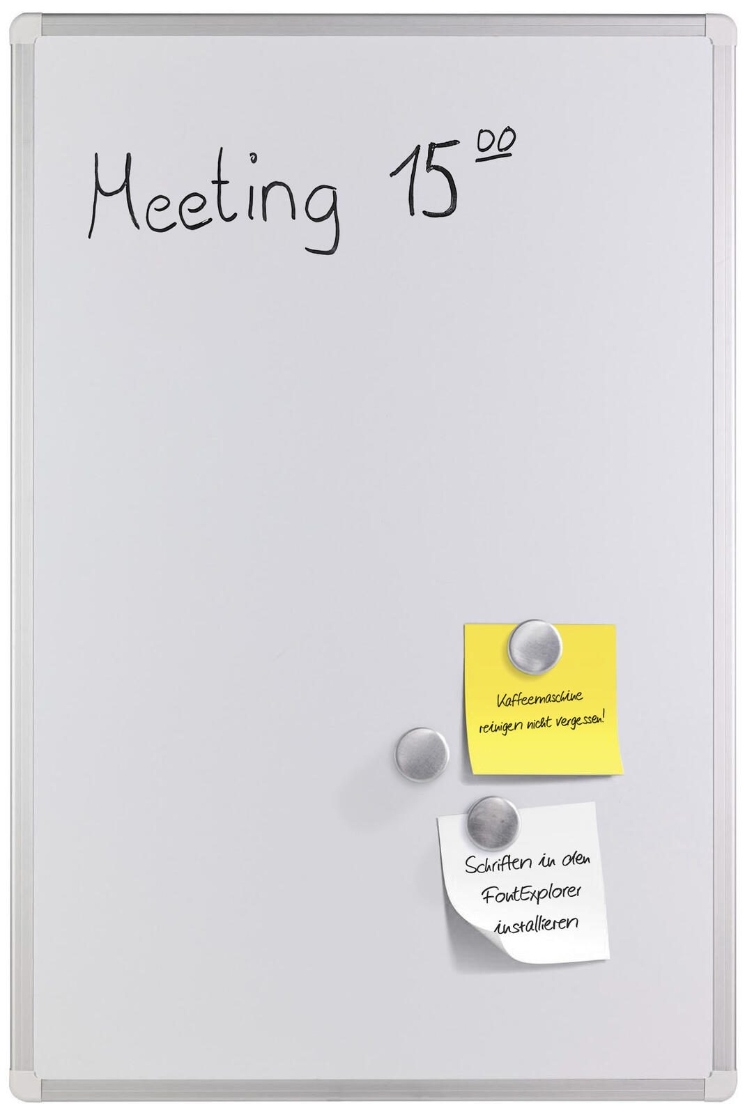 neutral Whiteboard 90,0 x 60,0 cm lackierter Stahl weiß 5303