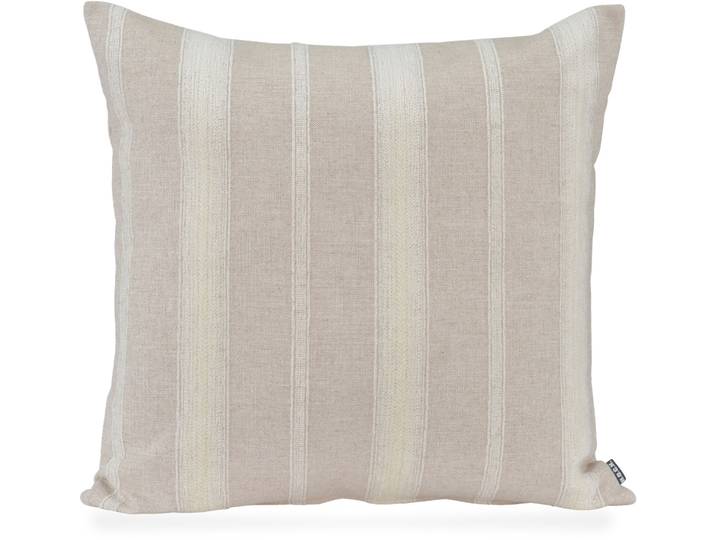 Dekokissen H.O.C.K. Collin , beige (ecru, natur, gestreift), B:60cm H:10cm L:60cm, Leinen, Polyester, Dekokissen_Sitzkissen_Kissenhüllen, Dekokissen, Sofakissen inkl. Füllung, 70x40cm, Dekokissen Streifen, natur