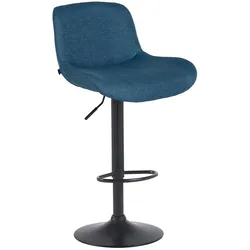 CLP Barhocker Solon Schwarz Stoff   Farbe: blau, Material: Stoff