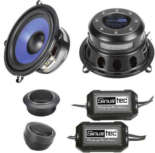Sinustec ST-130 2-Wege Set Einbau-Lautsprecher 250W Inhalt: 1 Set