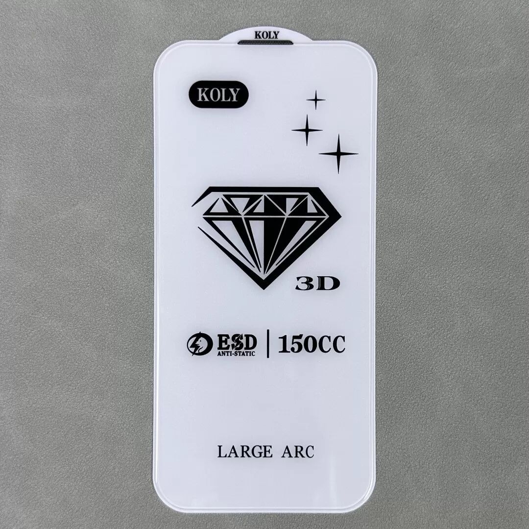 INF Privacy Panzerglas Displayschutzfolie kompatibel mit iPhone 14 Pro, Anti-Staub-Netz, Diamant-Design, 2er-Pack