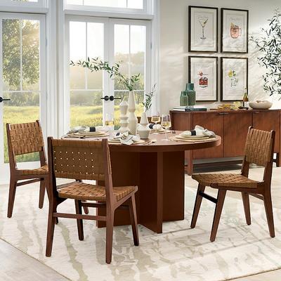 Sabino 5-Piece Round Dining Set - Hickory - Grandin Road