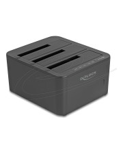 Delock USB Dockingstation für 3 x SATA HDD SSD mit 1 2 Klon Funktion (64332)