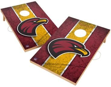 Skip's Garage Vintage Louisiana Monroe Warhawks Regulation 2x4 Cornhole Set