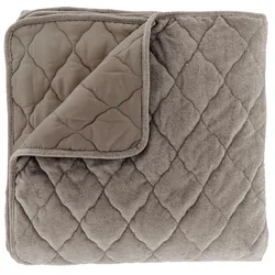 Unique Living Bettüberwurf Jenny 220x220cm Taupe