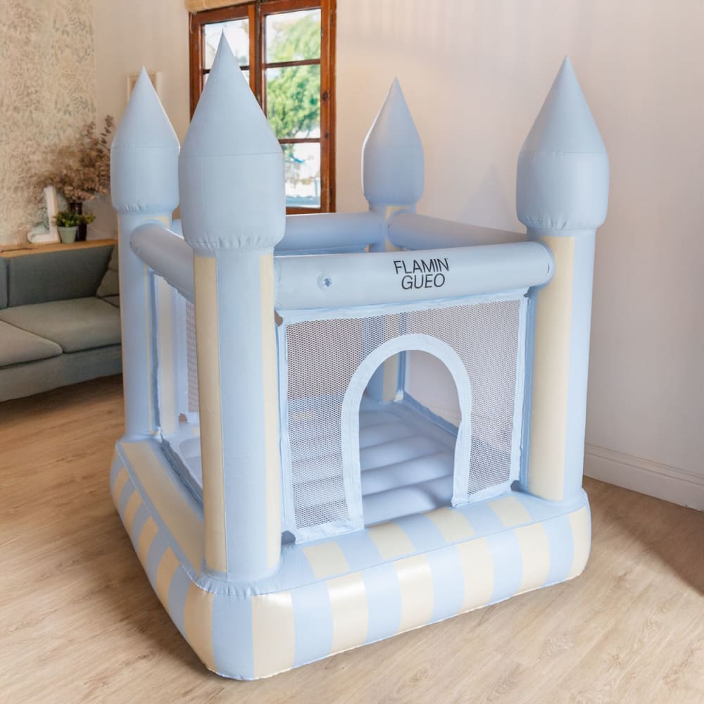 Flamingueo Castillo Hinchable PVC con Hinchador, Azul