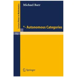 *- Autonomous Categories, Fachbücher von M. Barr