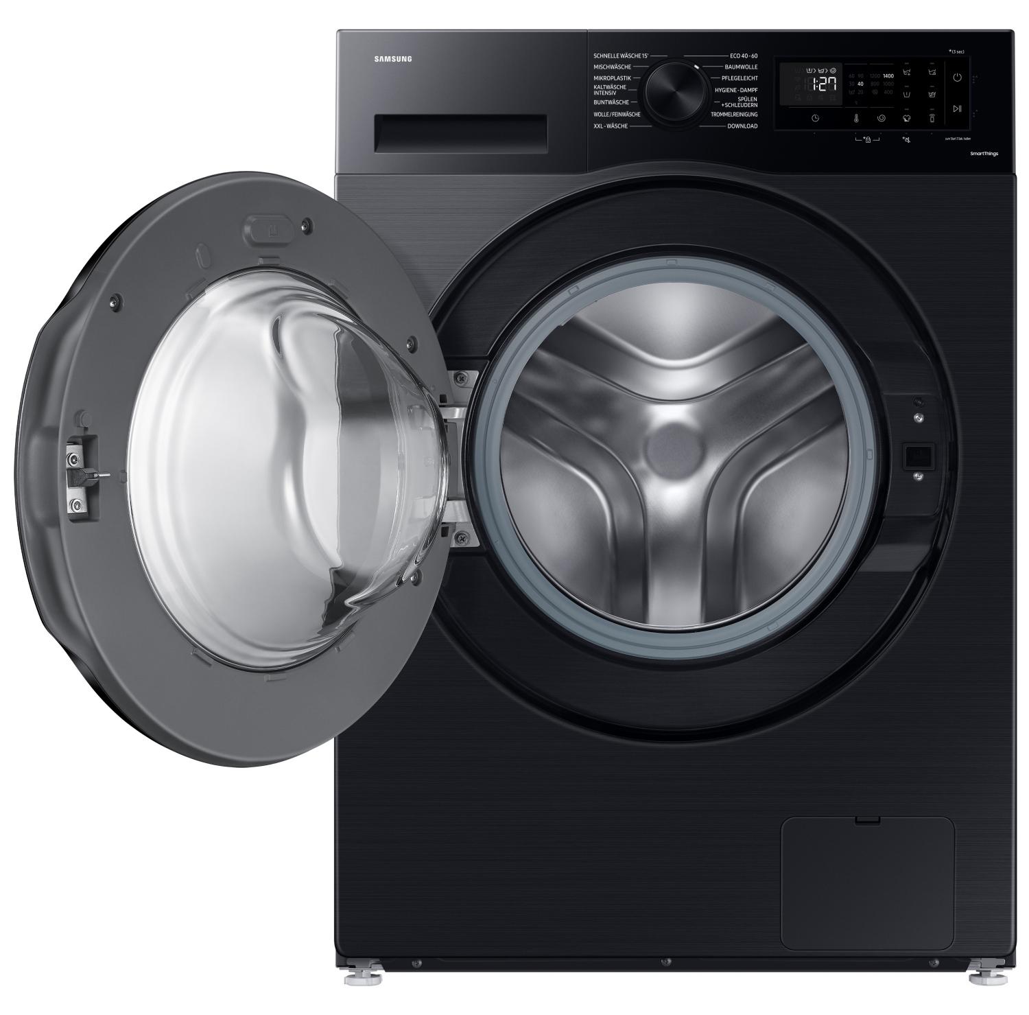 Samsung WW5000C, Waschmaschine, Ecobubble, SmartThings, Mikroplastik, 9kg, , WW90CGC04AABEG, Frontlader, 9 kg, B, 72 dB, 1400 RPM, A