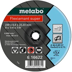 Metabo Flexiamant super Inox Schruppscheibe, gekröpfte Ausführung - 616610000