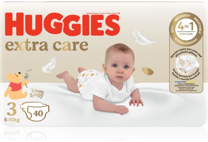 Huggies Extra Care Size 3 Einwegwindeln 6-10 kg 40 St.