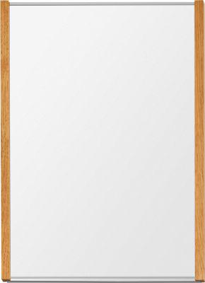 moedel Wandschild LMH DIN A4, Hochformat, individuell beschriftbar, Klebe- oder Schraubmontage, B 221,5 x H 299,5 mm, silber/Eiche