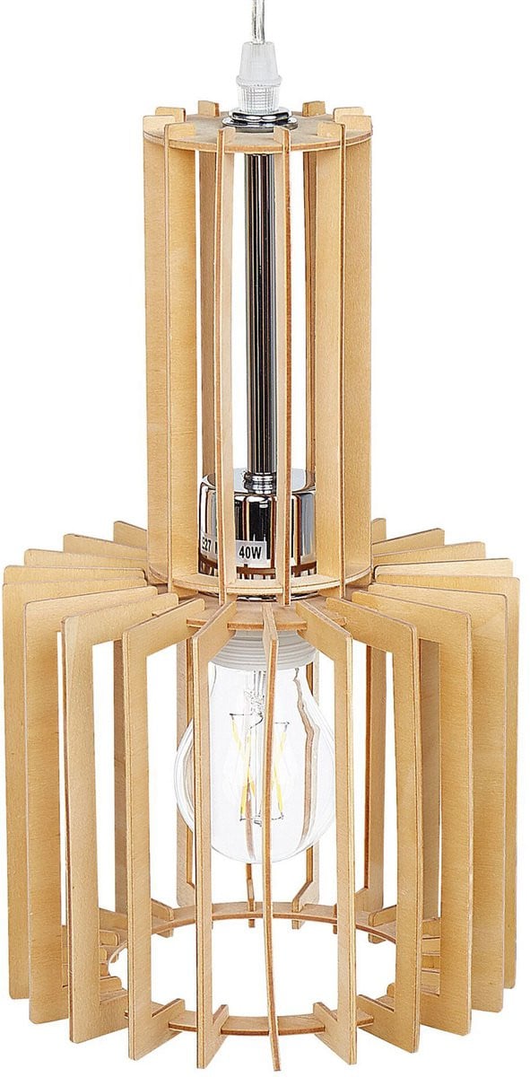 Beliani Hanglamp Niari Boho Rustieke Stijl Hout