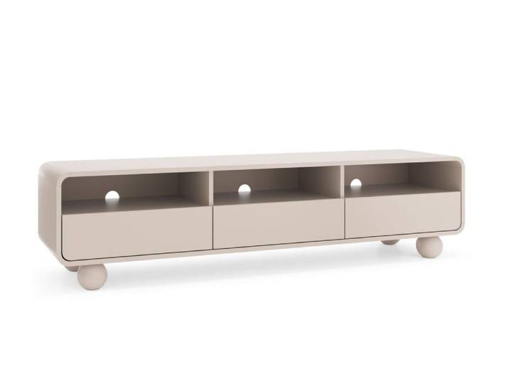 Meuble TV cachemire 3 tiroirs 180x44 cm
