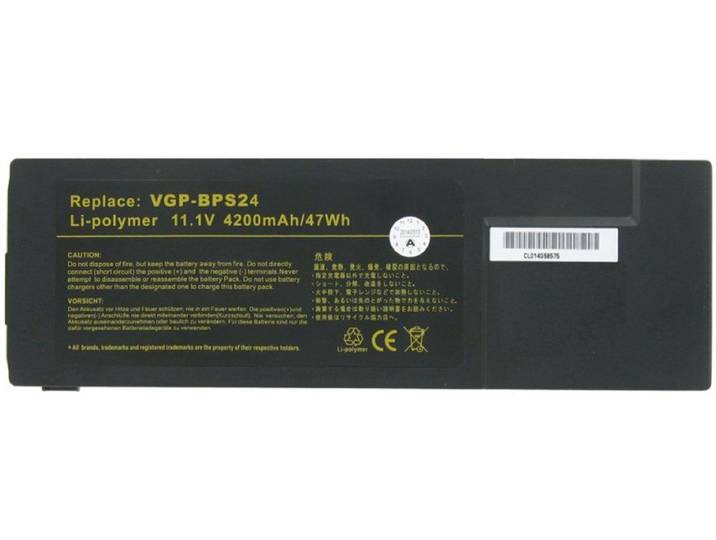 AccuCell VPG-BPS24 - Laptopbatterij 4200 mAh 11,1 volt - Li-Polymeer (4020634814176)
