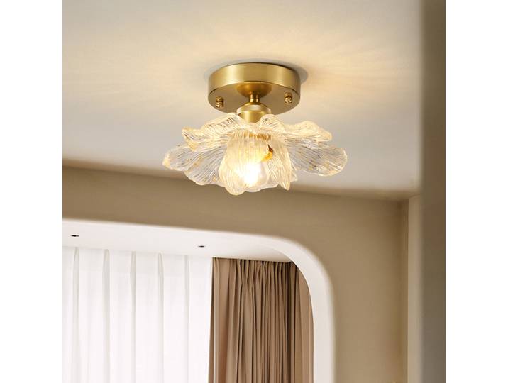 Personnalité fleur Style LED plafonnier allée couloir balcon lustre éclairage pour salon salle à manger chambre plafonnier