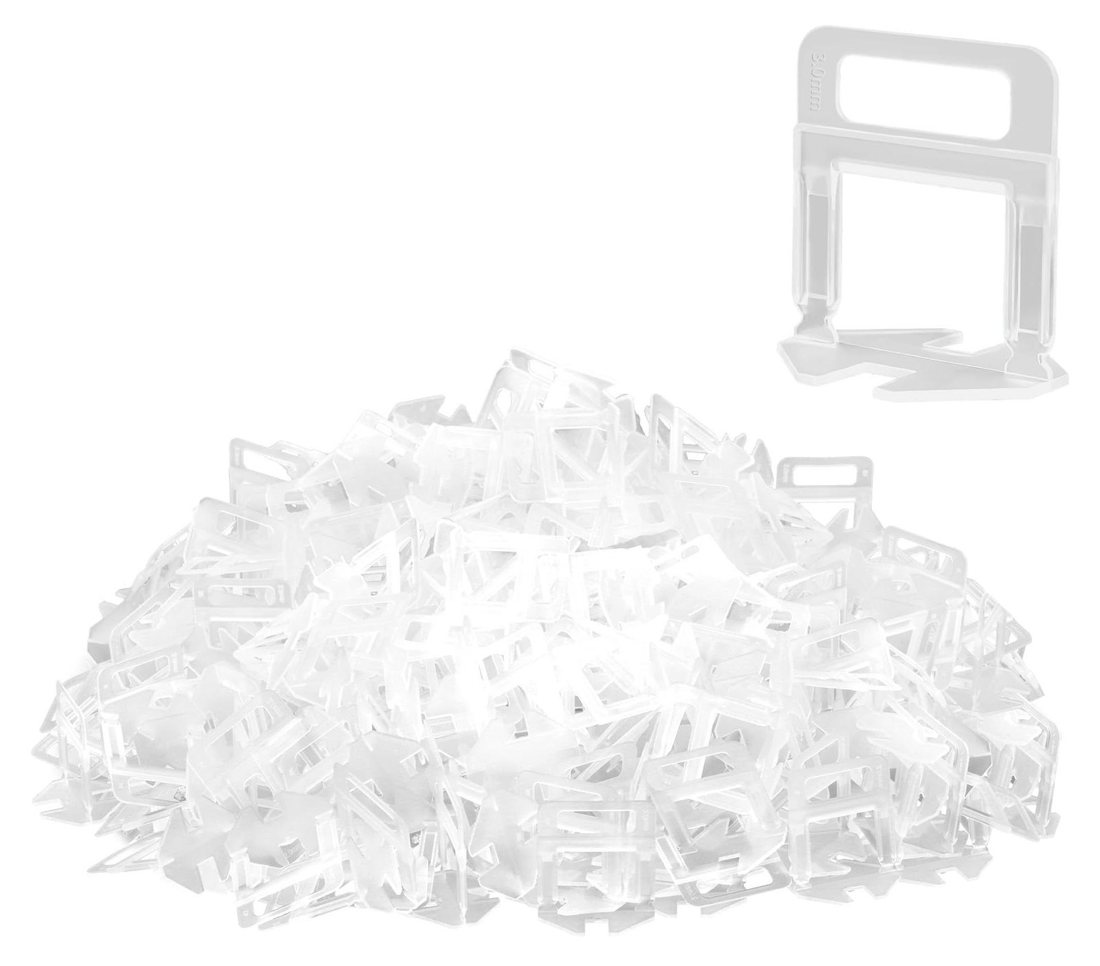 Selius Tegelnivelleringssysteem 2 mm, 1000 stuks leveling clips voor tegels