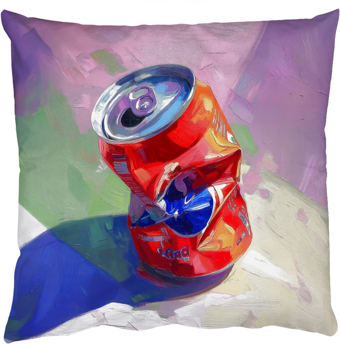 Sierkussen Frisdrank Blik Paars 50 x 50 cm