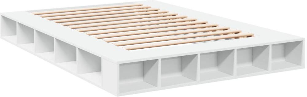 17 Stories Pappion Bed White 160 x 200cm