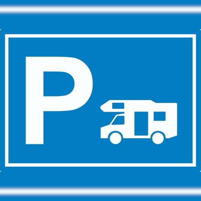 HB-Druck Wohnmobil Parkplatz Aufkleber waagerecht A6 (105x148mm)