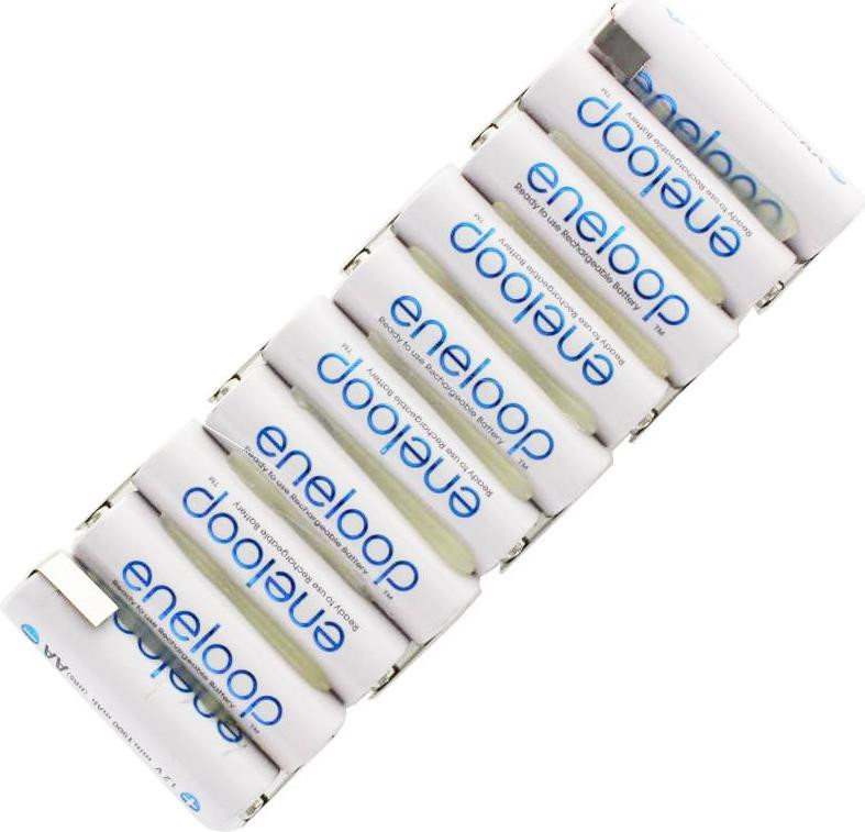 Panasonic eneloop Standard 12 Volt accupack met 2000mAh capaciteit en soldeercontacten