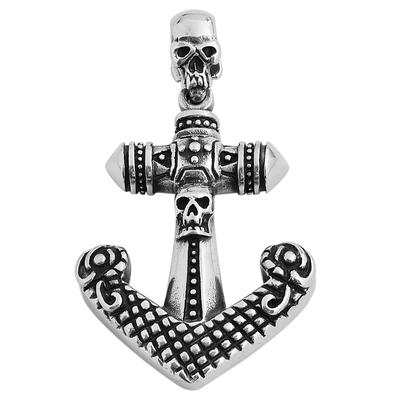 Kettenanhänger ADELIA´S "Anhänger aus Edelstahl", silber, Schmuckanhänger, Herren, Edelstahl, Kettenanhänger, Schöne Geschenkidee zum einfach so