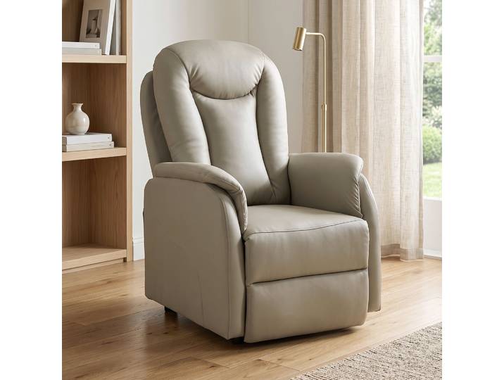 HOMCOM Fauteuil Releveur Électrique Massage Chauffant PU Gris