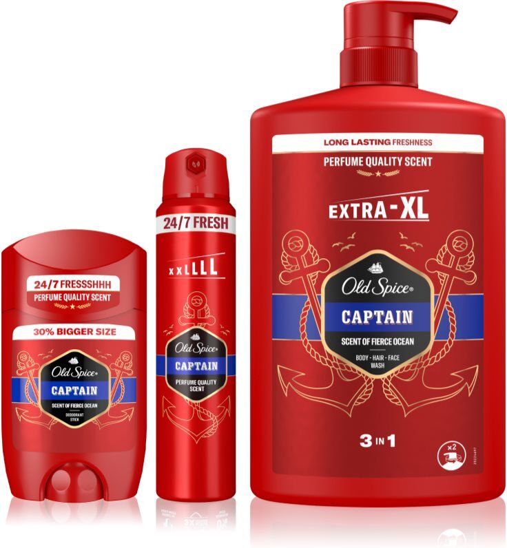 Old Spice Captain ensemble corps
