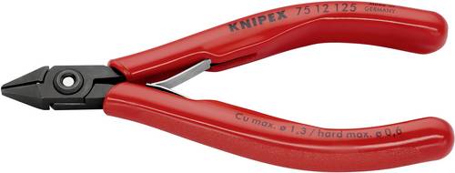 Knipex 75 12 125 Elektrotechnik und Feinwerktechnik Seitenschneider mit Facette 125mm