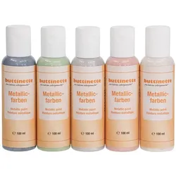 buttinette Metallicfarben "Pastell", 5x 100 ml