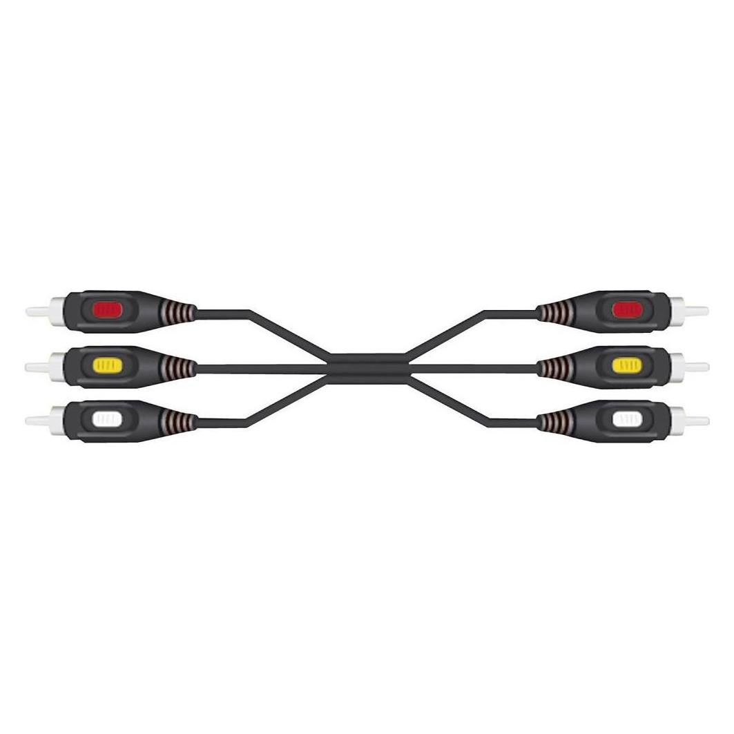 SpeaKa Professional Speaka Verbindungskabel 3x Cinch 3x Cinch 2 m (2 m, Cinch Kabel) (SP-7869864)