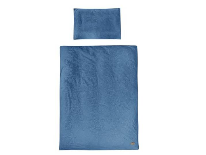 roba Kinderbettwäsche Seashells Indigo 100 x 135 cm - Bettwäsche Set 2-teilig - Bio Baumwolle - GOTS und Oeko-Tex 100 zertifiziert - Blau