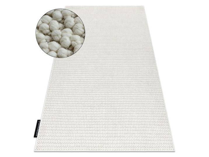 Tapis CASABLANCA LOOP blanc bouclé doux - 400x400 cm