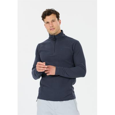 Strickpullover WHISTLER "Fendris", Herren, Gr. S, blau, 100% Polyester, unifarben, normal, ohne Ausschnitt, Pullover Strickpullover, im Basic-Design