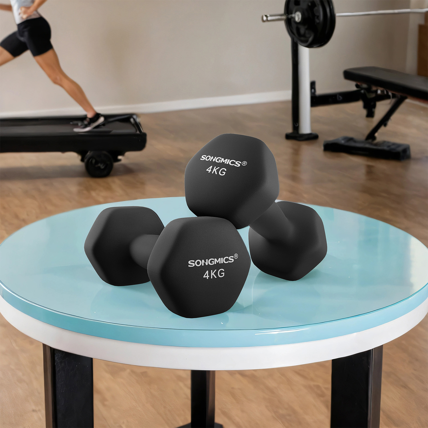 SONGMICS 2er Set Hanteln 2 x 4 kg SYLB35068BK