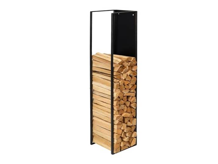 Relaxdays Kaminholzregal, Wandmontage, HBT: 140x25x25 cm, schwarz