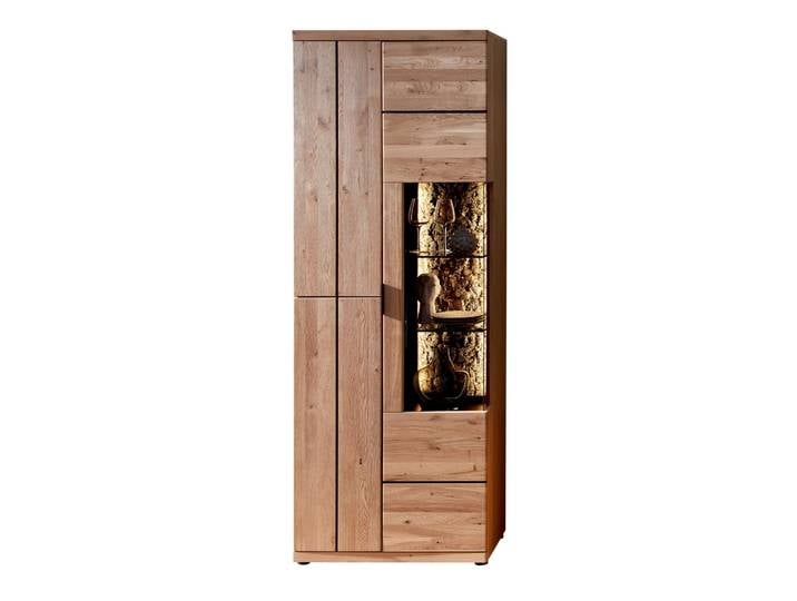 Cantus Vitrine DONNA, wildeiche, Teilmassiv