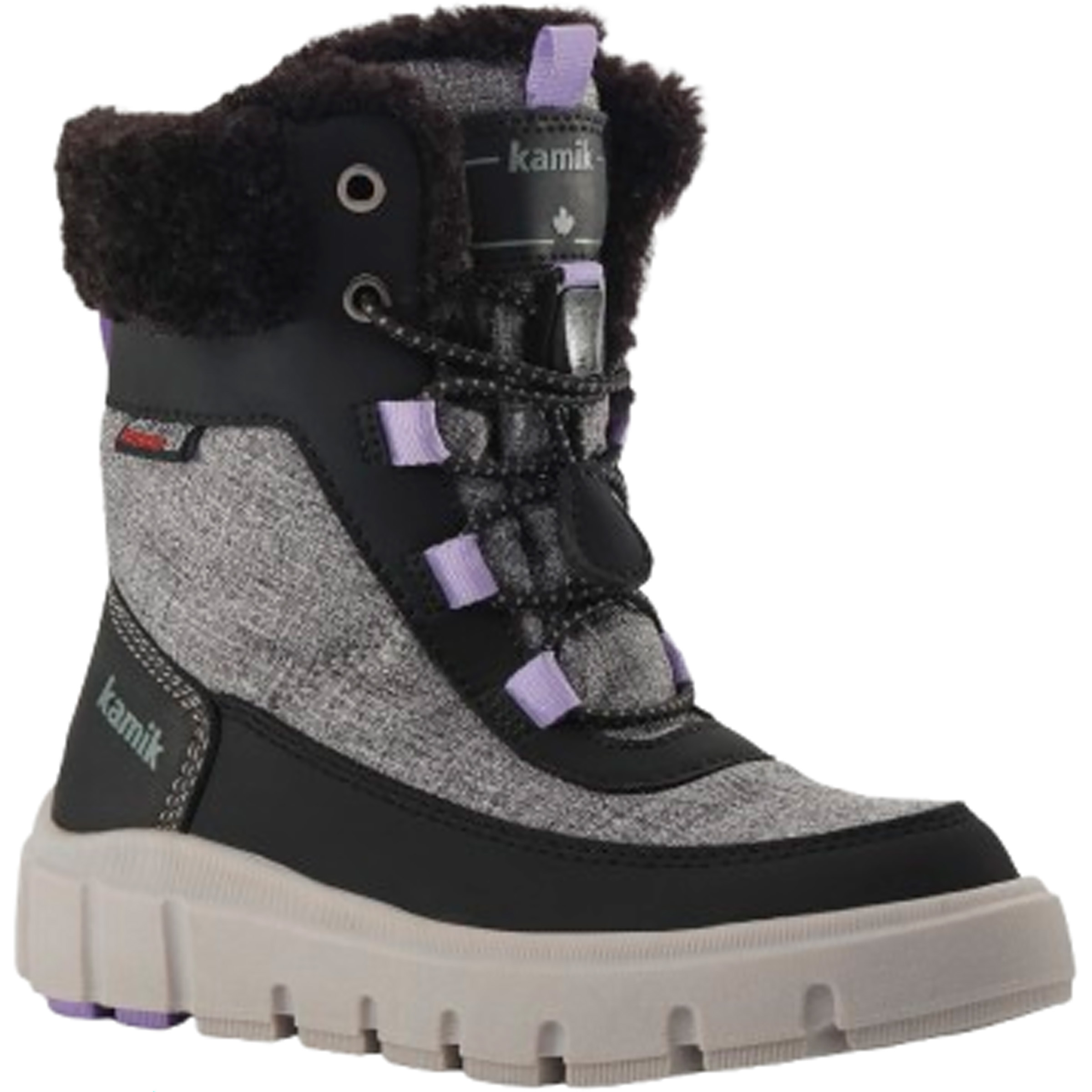 Kamik Seeker F Kinder Winterschuhe & Winterstiefel grau Größe 33 Lifestyle Wasserdicht