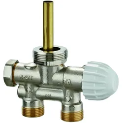 Heimeier Einrohrventil 50672005 M 34x1,5, AG FPL, für unteren Einpunktanschluss